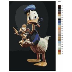 Картина по номерам W-433 "Дональд Дак с сигарой" 80x120 Brushes Paints