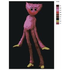 Картина по номерам X-935 "Компьютерная игра Poppy Playtime. Кисси Мисси" 80x120 Brushes Paints