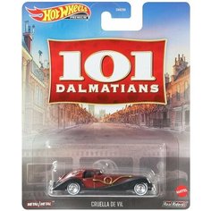 Машинка Hot Wheels PREMIUM Тематическая премиальная 101 DALMATIANS CRUELLA DE VIL DMC55/GRL88