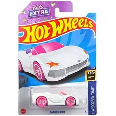 Машинка Hot Wheels коллекционная (оригинал) BARBIE EXTRA белый HKH11