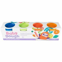 Тесто для лепки BabyDough, набор 4 цвета 2, в к 26x6,4x7 см