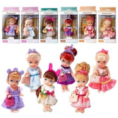 Кукла-мини &quotBaby Ardana&quot &quotШоппинг&quot, в дисплее 12 шт, цена за штуку, 11 см A592 Junfa Toys
