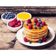 Картина по номерам Панкейки с ягодами 40х50 см Hobby Home