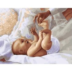 Картина по номерам Нежная пяточка 40х50 см Hobby Home