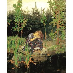 Вышивка бисером картины Аленушка 31*25см Светлица