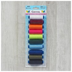 Набор ниток 40/2, №5, 183 м, 10 шт, цвет разноцветный Gamma