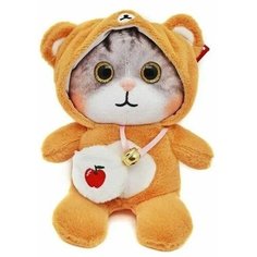 Мягкая игрушка Котенок в кигуруми в костюме в капюшоне 30 см, с колокольчиком Original Toys