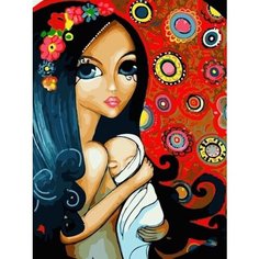 Картина по номерам Мама с младенцем 40х50 см Hobby Home