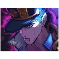 Картина по номерам на холсте Аниме JOJO (Джованна, Джотаро, ДжоДжо) - 7733 Г 30x40