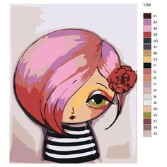 Картина по номерам Т308 "Кукла Даша" 40х50 Brushes Paints