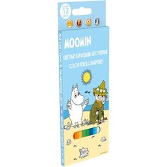 Набор цветных карандашей Moomin, 12 шт, 12 цветов, MTJB-US1-1P-12.