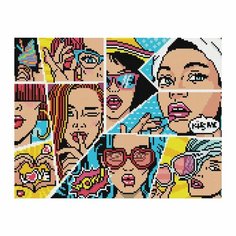 Алмазная мозаика ТРИ совы "Wow, Comics", 30х40 см, холст, 24 цвета, картонная коробка с пластиковой ручкой (АМ3040_47545)