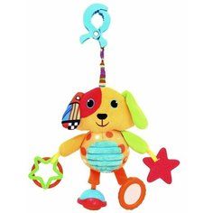 Развивающая игрушка-подвеска Biba Toys на прищепке Щенок Шарлотта