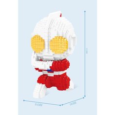 Конструктор 3D из миниблоков Balody LP Ультрамен Сражение на земле 856 элементов - BA210653
