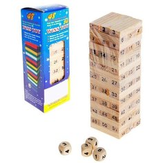 Игра «Разбери поленницу», с цифрами и кубиками нет бренда