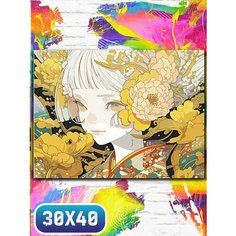 Картина по номерам на холсте эстетика девушка - 12288 30х40
