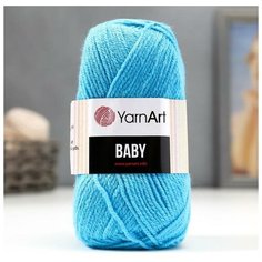 Пряжа "Baby" 100% акрил 150м/50гр (552 бирюза)./В упаковке шт: 5 Yarn Art