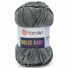 Пряжа YarnArt Dolce Baby 50гр 85м (100% микрополиэстер) (760 серый)