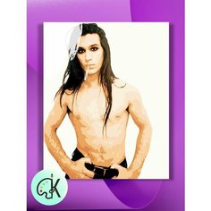 Картина по номерам на холсте Maneskin - Итан Торкио, 40 х 50 см КУЛЬТУРА ЦВЕТА