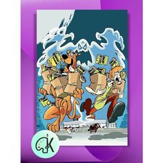 Картина по номерам на холсте Скуби-Ду - Привидение, 40 х 50 см КУЛЬТУРА ЦВЕТА