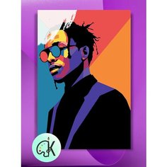 Картина по номерам на холсте ASAP Rocky Art, 40 х 60 см КУЛЬТУРА ЦВЕТА