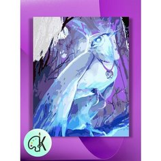 Картина по номерам на холсте Филин Фэнтези, 30 х 40 см КУЛЬТУРА ЦВЕТА