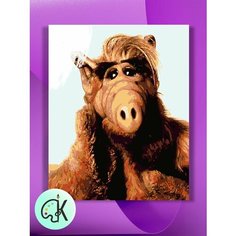 Картина по номерам на холсте Альф - Очаровательный пришелец, 40 х 50 см КУЛЬТУРА ЦВЕТА