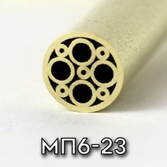 Мозаичный пин МП6-23 диаметром 6мм, Заготовка для рукояти ножа, поделок, хобби, творчества! Knife Make