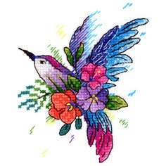 Жар-птица набор для вышивания на одежде Райская птичка 9 х 11 см, В-256