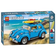 Конструктор Lari (Bela) Create 10566 Фольксваген Жук, 1167 дет.