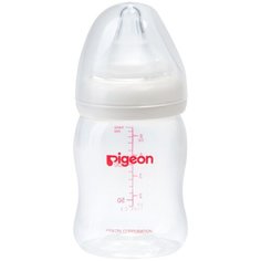 Pigeon Бутылочка Перистальтик Плюс с широким горлом PP, 160 мл, с рождения, бесцветный