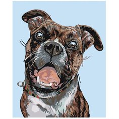 Картина по номерам, "Живопись по номерам", 48 x 60, A149, пёс, животное, домашний, друг