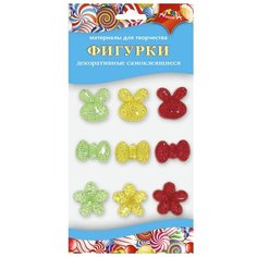 Апплика Фигурки для декорирования "Ассорти" С3308-04, 9 шт., красный/желтый/зеленый