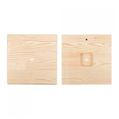 Часы квадратные (сосна) Mr. Carving