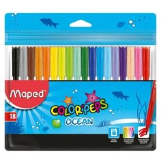 Maped Фломастеры "Ocean" (845721), многоцветный, 18 шт.