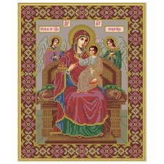 Galla Collection Набор для вышивания бисером Икона Божией Матери Всецарица 28х35 см (И045)