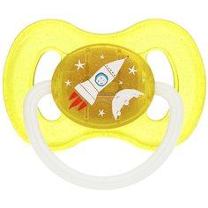 Пустышка латексная классическая Canpol Babies Space 0-6 м, желтый