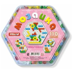 Мозаика (диаметр 13мм/110 деталей), шестигранная коробка Стеллар