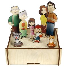 Набор для песка "Семья" Woodland