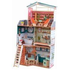 Кукольный домик KidKraft Марлоу, с мебелью, 14 элементов