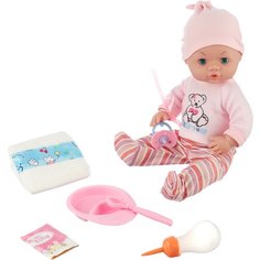 Кукла Наша Игрушка Мой малыш, озвучка, пьет, писает, 5 предметов (100981806)
