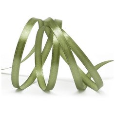 Лента атласная 1/4 (6мм) цв.3149 оливковый IDEAL уп.27,4 м