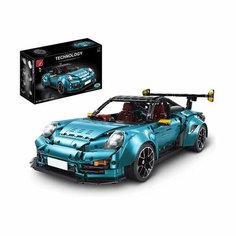 Конструктор спорткар Porsche 911 GT2 RS в масштабе 1:8 TGL T5026B, совместим с Lego машинами, 3389 деталей, без радиоуправления и моторов