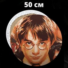 Картина по номерам "Гарри Поттер" Круглая диаметр 50 см на подрамнике The True UP
