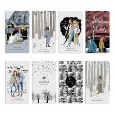 Скетчбук, слоновая кость+черная бумага 80 г/м2, 92х167 мм, 112 л, книжный твердый переплет, "микс", 3-557 Bruno Visconti