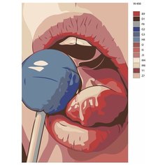 Картина по номерам W-456 "Синий чупа-чупс" 70x110 Brushes Paints