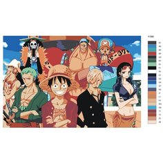 Картина по номерам Y-580 "Аниме Ван-Пис" 80x120 Brushes Paints