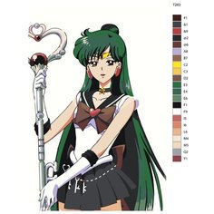 Картина по номерам Т263 "Сейлор Плутон", 70x110 см Brushes Paints