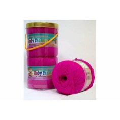 Пряжа Color City Беби Кашемир фуксия (221), 60%искусственный шёлк/30%микрофибра/10%кашемир, 380м, 125г, 1шт