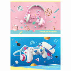 Альбом для рисования А4, 20л ArtSpace "Увлечения. Gadget" (100 г/кв. м, эконом) 8шт. (А20ф_44426)